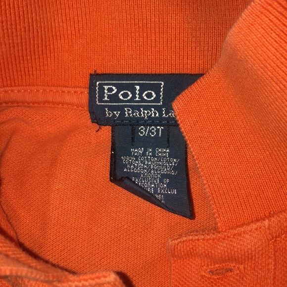 Boys Orange long sleeve polo!! - Picture 2 of 2
